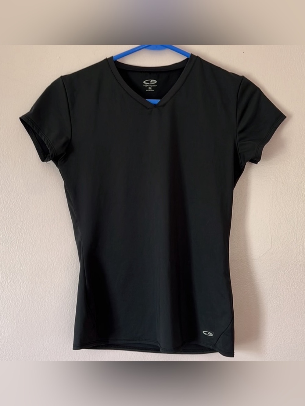 C9 by Champion Black Short Sleeve V-Neck Tee